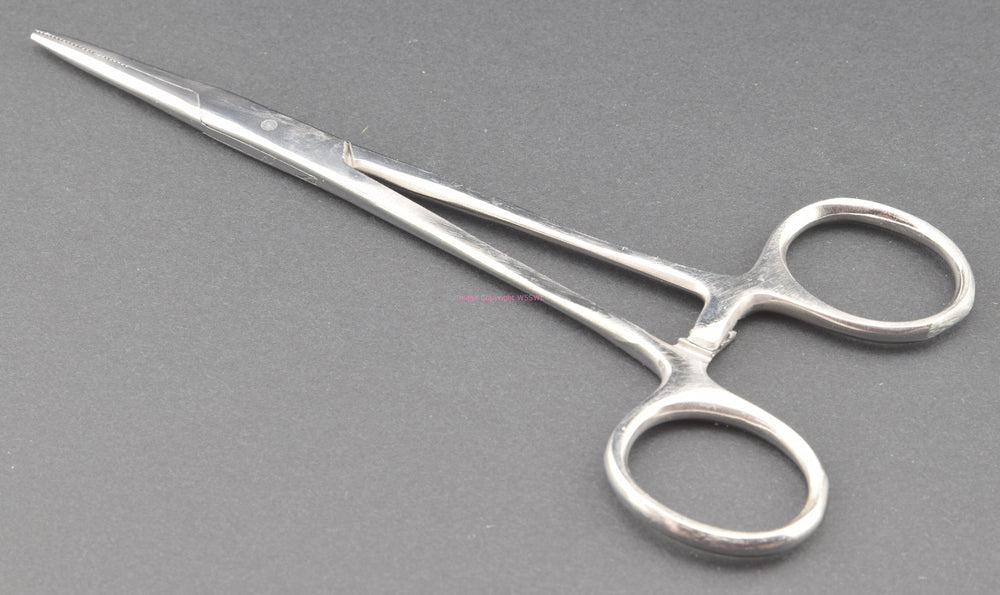 Hemostat Electronic Plier Straight 5-1/2" Stainless Steel 3 Locking Positions - Dave's Hobby Shop by W5SWL