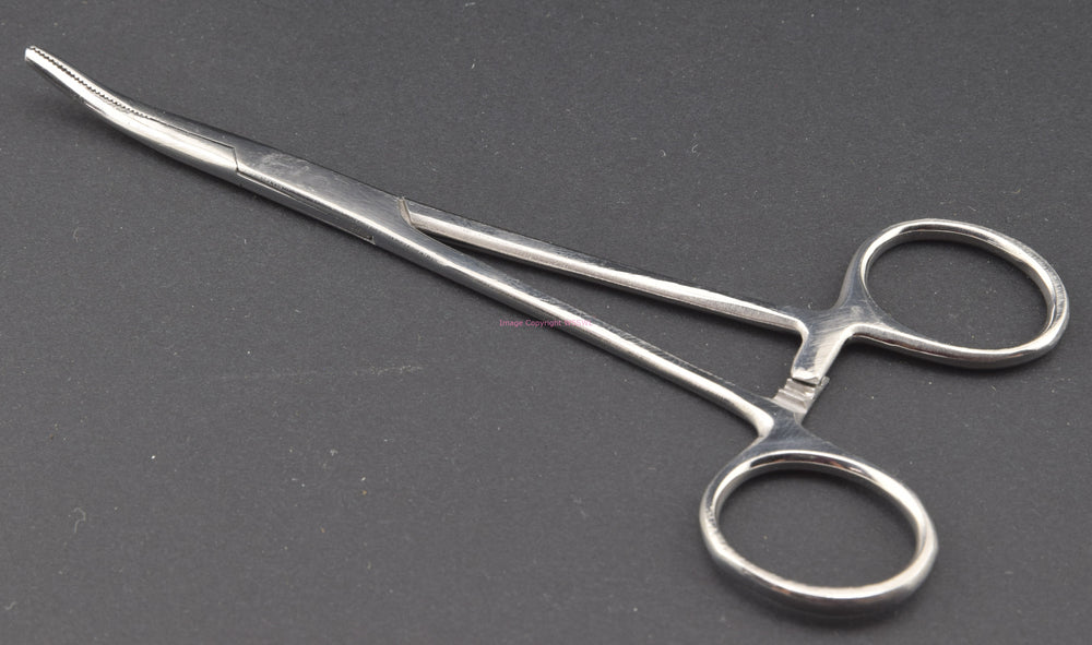 Hemostat Electronic Plier Curved 5-1/2" Stainless Steel 3 Locking Positions - Dave's Hobby Shop by W5SWL