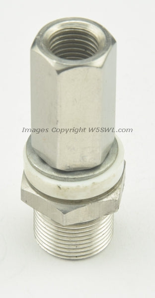 3/8-24 to UHF SO-239 Female Stainless Steel Antenna Stud Mount - Perfect for POTA - Dave's Hobby Shop by W5SWL