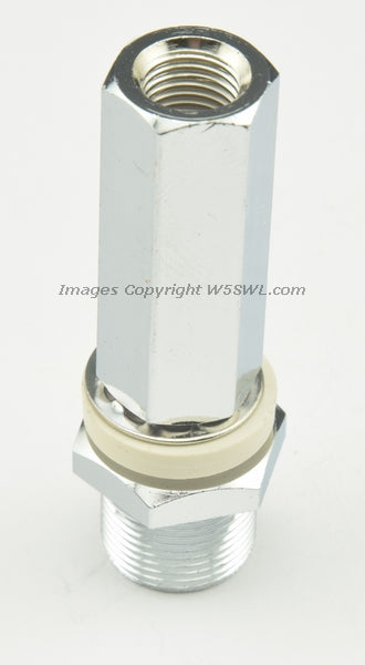 3/8-24 to UHF SO-239 Female LONG HEX Antenna Stud Mount - Perfect for POTA - Dave's Hobby Shop by W5SWL