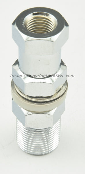 3/8-24 to UHF SO-239 Female DUAL HEX NUT Antenna stud Mount - Perfect for POTA - Dave's Hobby Shop by W5SWL