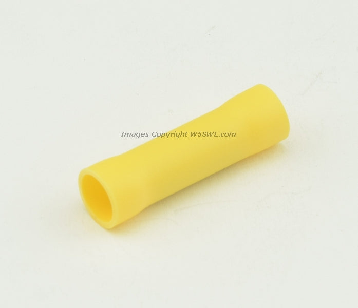 Vinyl Butt Connector Butted Seam Yellow 10 - 12 Ga - Dave's Hobby Shop by W5SWL