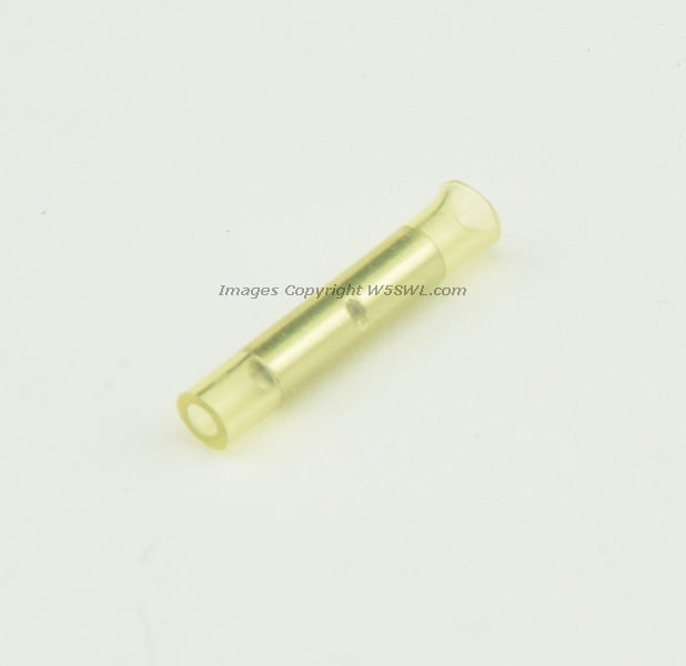 Clear Nylon Butt Connector Solid Barrel Yellow 22 - 26 Ga - Dave's Hobby Shop by W5SWL