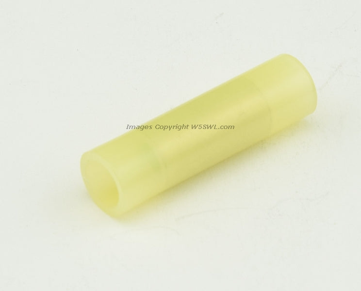 Clear Nylon Butt Connector Solid Barrel Yellow 10 - 12 Ga - Dave's Hobby Shop by W5SWL