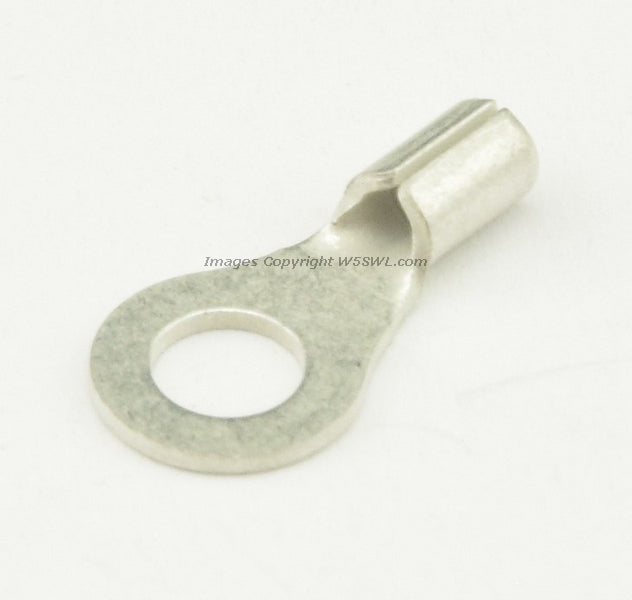 Non Insulated Ring Terminal Butted Seam  #8 or .164" Stud Size 18 to 22 Ga - Dave's Hobby Shop by W5SWL