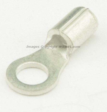 Non Insulated Ring Terminal Butted Seam  #4 or .112" Stud Size 18 to 22 Ga - Dave's Hobby Shop by W5SWL