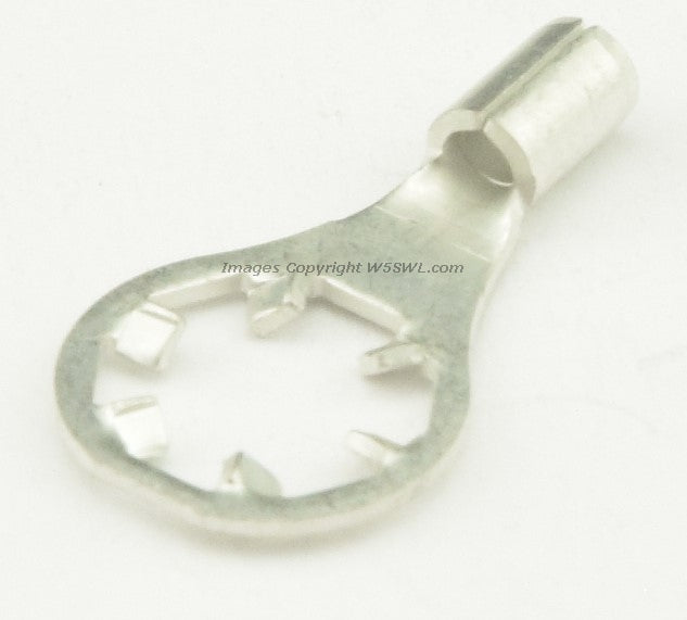 Non Insulated Star Ring Terminal Butted Seam  #10 or .190" Stud Size 18 to 22 Ga - Dave's Hobby Shop by W5SWL