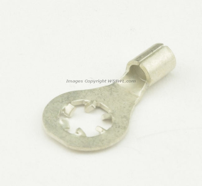 Non Insulated Star Ring Terminal Butted Seam  #6 or .138" Stud Size 14 to 16 Ga - Dave's Hobby Shop by W5SWL