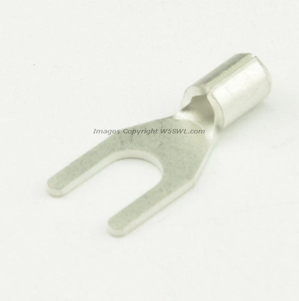 Non Insulated Spade Terminal #6 or .138" Stud Size  18 - 22 Ga - Dave's Hobby Shop by W5SWL