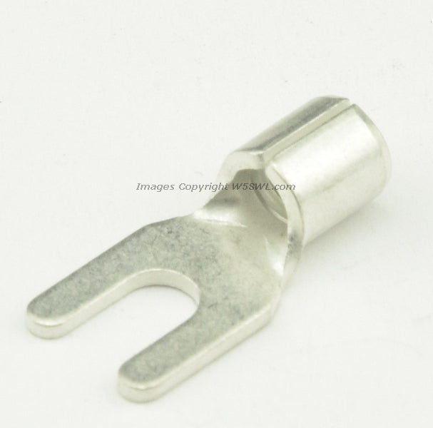 Non Insulated Spade Terminal #6 or .138" Stud Size  10 - 12 Ga - Dave's Hobby Shop by W5SWL