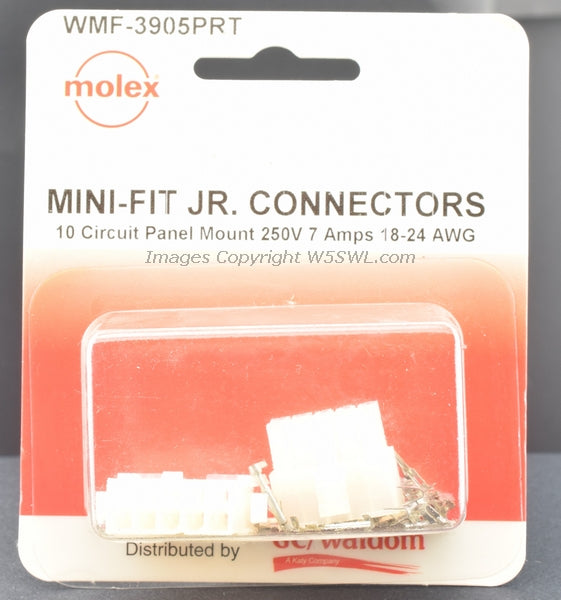 Molex GC Waldom WMF-3905PRT MINI-FIT JR Connectors 10 Circuit - Dave's Hobby Shop by W5SWL