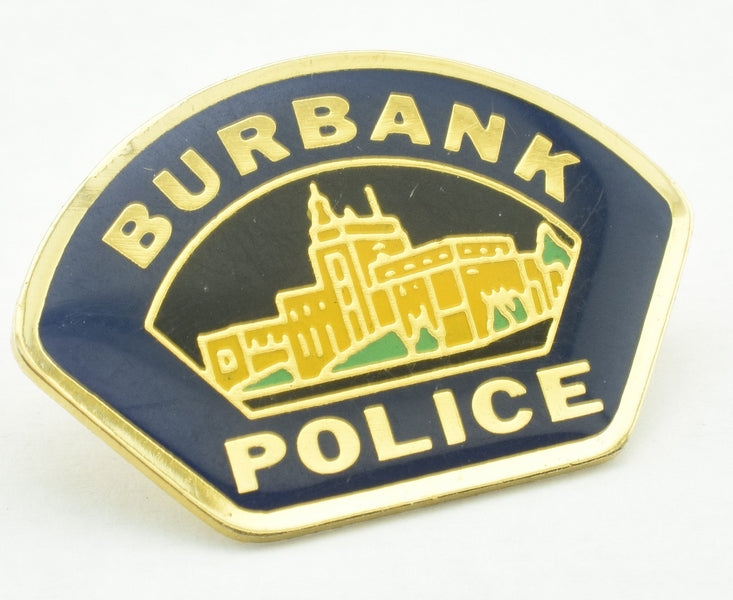 Burbank Police Tie Tack Lapel Hat Pin PinBack - Dave's Hobby Shop by W5SWL