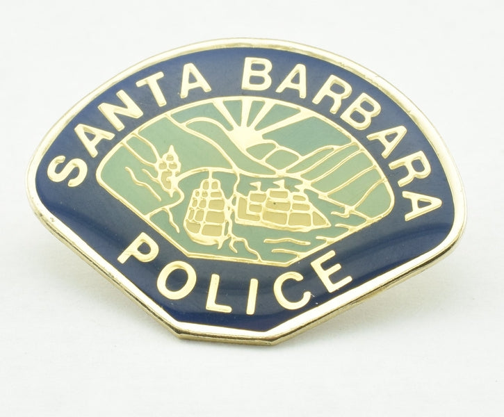 Santa Barbara Police Tie Tack Lapel Hat Pin PinBack - Dave's Hobby Shop by W5SWL