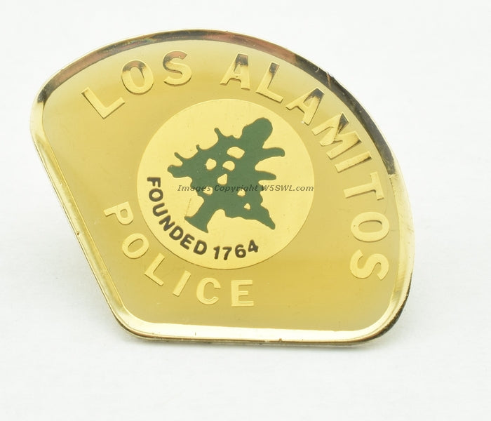 Los Alamitos Police Tie Tack Lapel Hat Pin PinBack - Dave's Hobby Shop by W5SWL