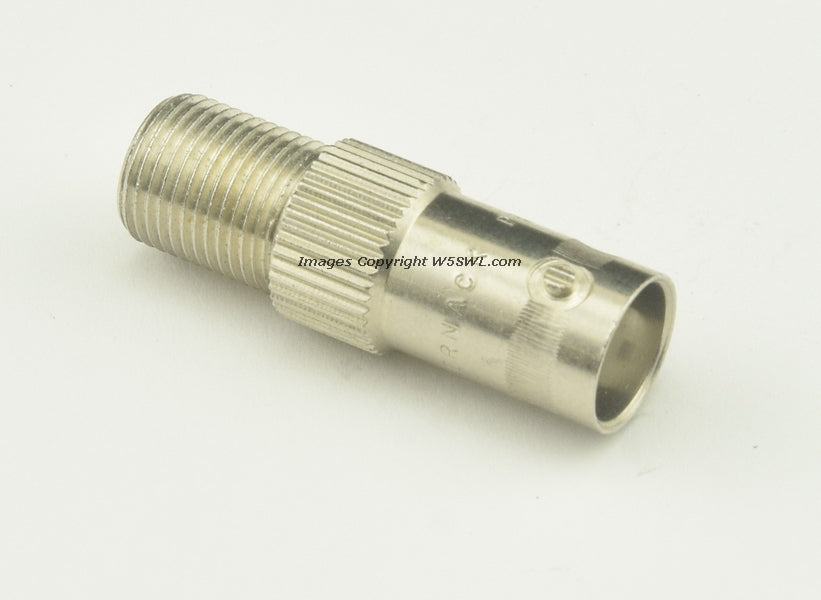 Pasternack PE9153 50 Ohm BNC Female to 75 Ohm F Female RF Adapter Connector - Dave's Hobby Shop by W5SWL