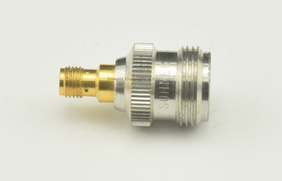 Suhner SMA Female to N Female RF Adapter Connector - Dave's Hobby Shop by W5SWL