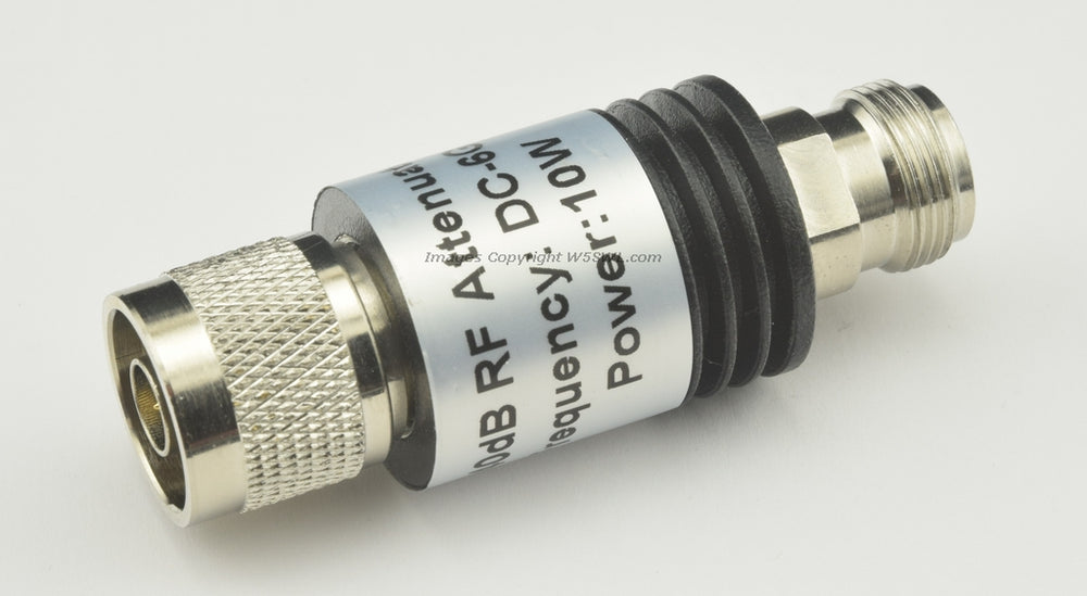 40dB N Male to N Female Attenuator DC-6GHz 10W - Dave's Hobby Shop by W5SWL