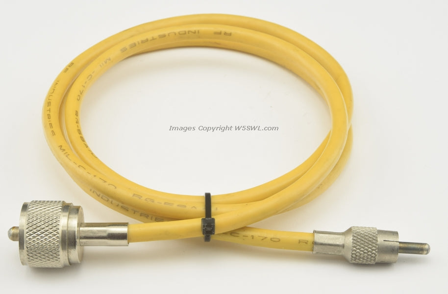 RF Industries (Heathkit) RG-58A/U 3FT UHF Male to  RCA Phono Plug Male RF Coaxial Jumper - Dave's Hobby Shop by W5SWL