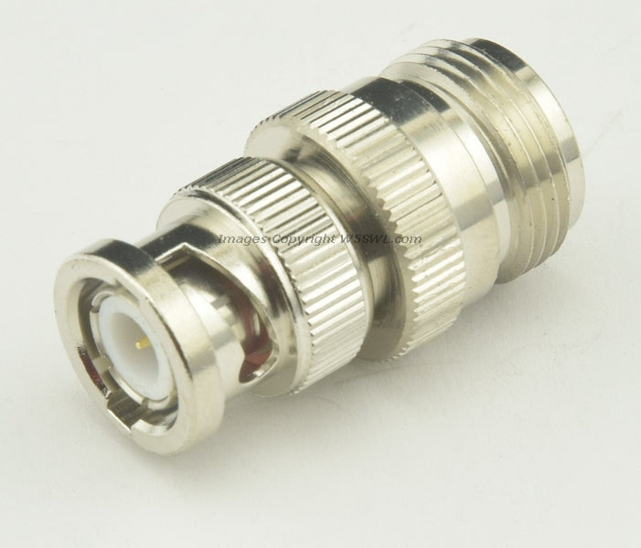 High Quality BNC Male to N Female RF Connector Adapter - Dave's Hobby Shop by W5SWL