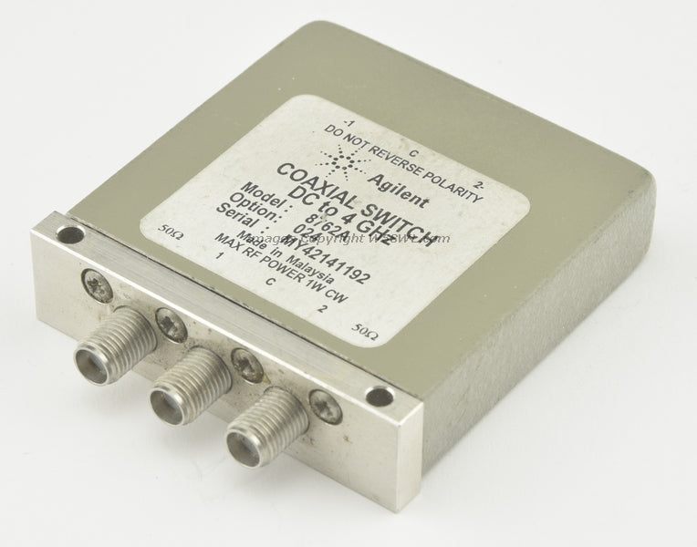 HP Agilent 8762A OPT 024 DC - 4GHz 24VDC SMA RF Coaxial Switch - Dave's Hobby Shop by W5SWL