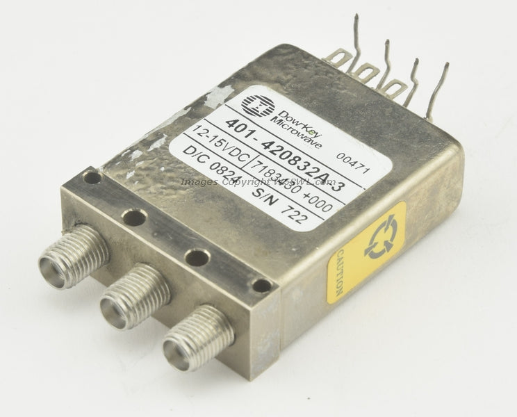 DOWKEY RF Coaxial Switch 401-420832A-3 SMA 12-15 VDC DC-18GHz - Dave's Hobby Shop by W5SWL