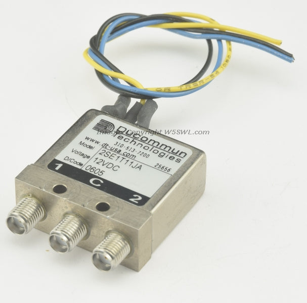 Ducommun 2SE1T11JA RF Coaxial Switch 12VDC DC-26.5 GHz SMA SPDT - Dave's Hobby Shop by W5SWL