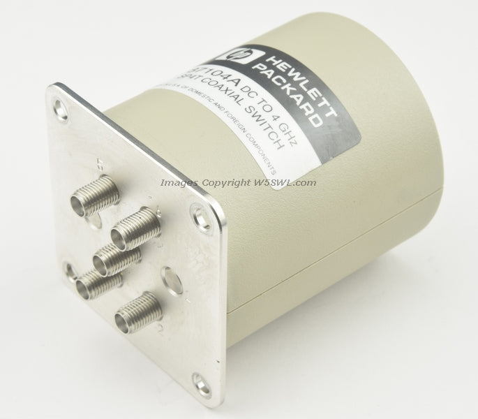 HP 87104A High Isolation RF Coaxial Switch 24VDC DC-4 GHz SMA 4-Position SP4T - Dave's Hobby Shop by W5SWL