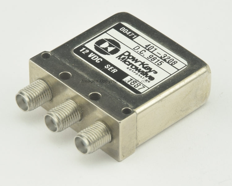 Dowkey RF Coaxial Relay 401-3208 DC-18GHz SMA Failsafe 12VDC Appears Unused - Dave's Hobby Shop by W5SWL