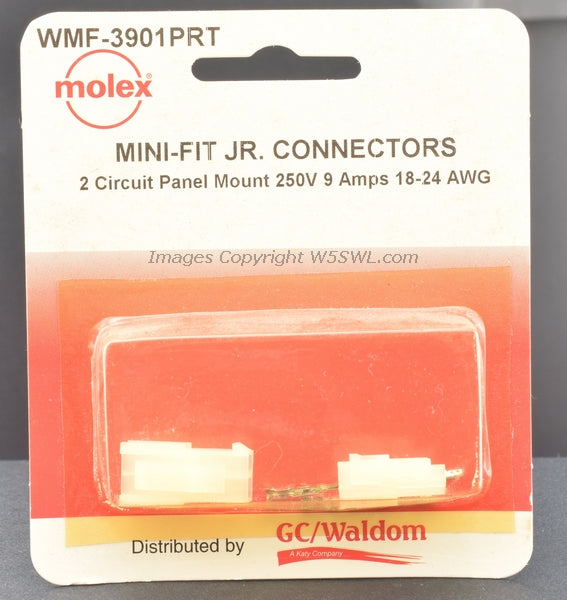 Molex GC Waldom WMF-3901PRT 2 Circuit 18-24 AWG Contacts - Dave's Hobby Shop by W5SWL