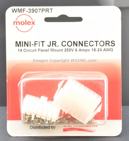 Molex GC Waldom WMF-3907PRT MINI-FIT JR Connectors 14 Circuit - Dave's Hobby Shop by W5SWL