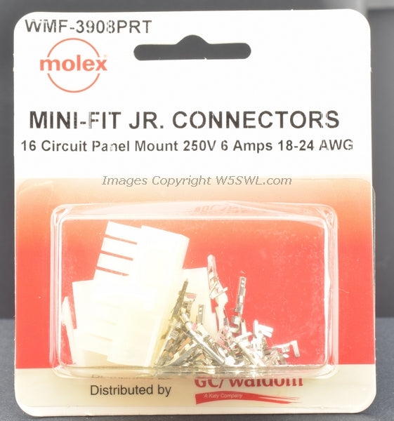 Molex GC Waldom WMF-3908PRT MINI-FIT JR Connectors 16 Circuit - Dave's Hobby Shop by W5SWL