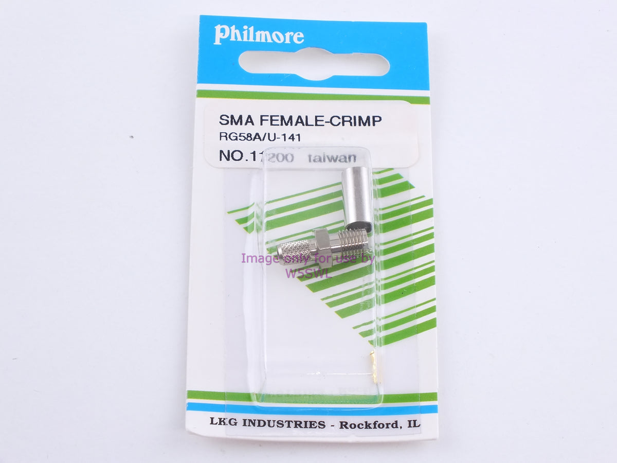 Philmore 11200 SMA Female-Crimp RG58A/U-141 (bin86) - Dave's Hobby Shop by W5SWL