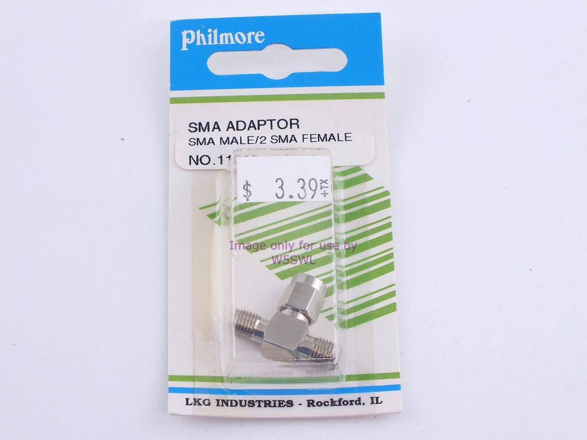 Philmore 11310 SMA Adaptor SMA Male/2 SMA Female (bin102) - Dave's Hobby Shop by W5SWL