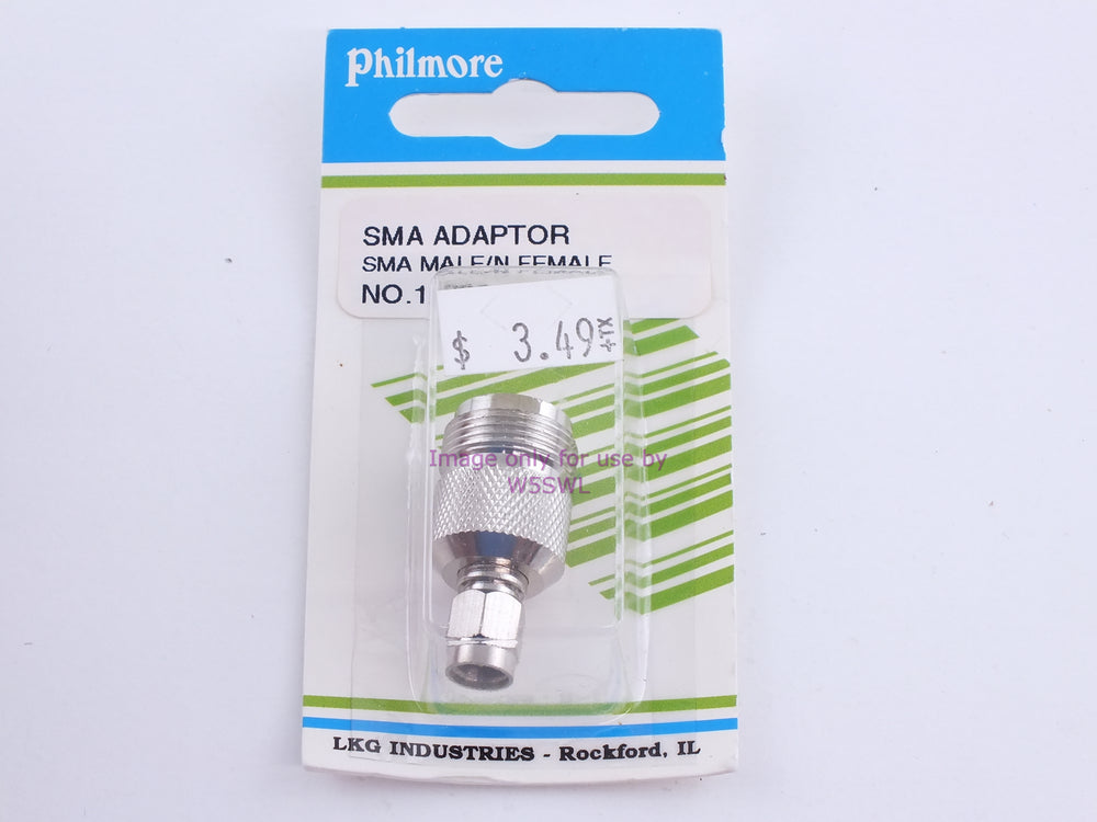 Philmore 11360 SMA Adaptor SMA Male/N Female (bin102) - Dave's Hobby Shop by W5SWL