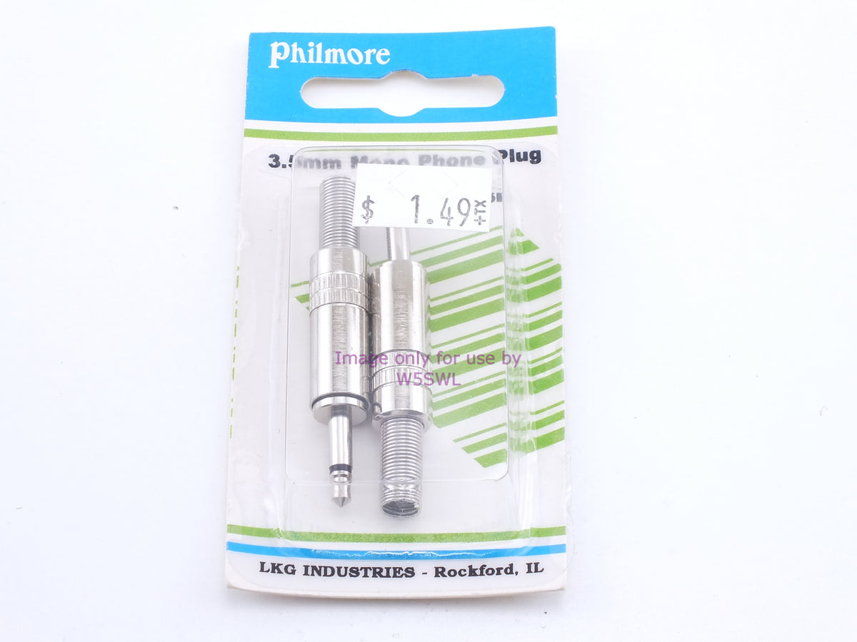 Philmore 115P 3.5mm Mono Phone Plug 2 Cond.-2PKG (bin34) - Dave's Hobby Shop by W5SWL