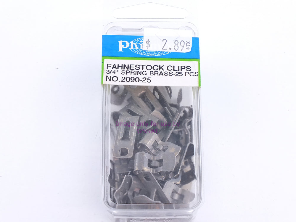 Philmore 2090-25 Fahnestock Clips 3/4" Spring Brass-25Pcs (bin101) - Dave's Hobby Shop by W5SWL