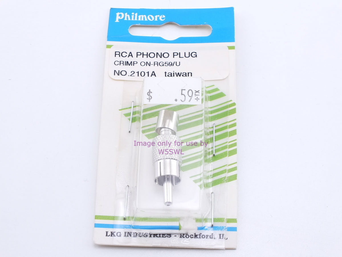 Philmore 2101A RCA Phono Plug Crimp On-RG59/U (bin32) - Dave's Hobby Shop by W5SWL