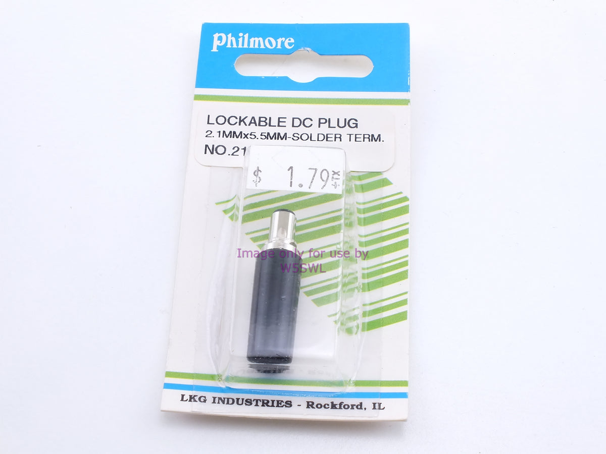 Philmore 2150 Lockable DC Plug 2.1MMx5.5MM-Solder (bin33) - Dave's Hobby Shop by W5SWL