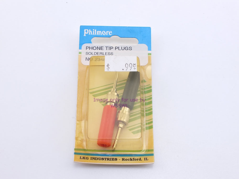 Philmore 2348P Phone Tip Plugs Solderless (bin36) - Dave's Hobby Shop by W5SWL