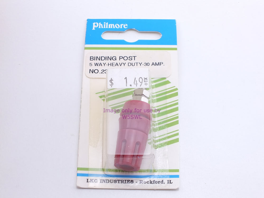 Philmore 2354 Binding Post 5 Way-Heavy Duty-30 AMP (bin36) - Dave's Hobby Shop by W5SWL