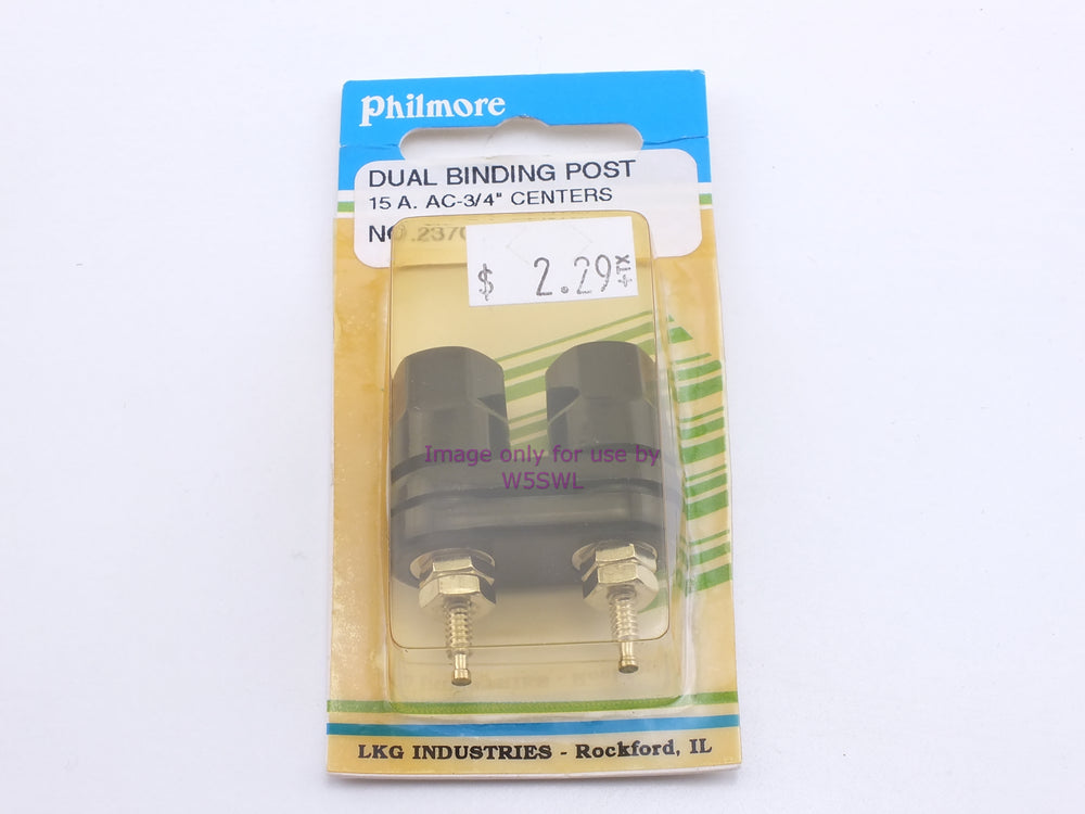 Philmore 2370 Dual Binding Post 15 A. AC--3/4" Centers (bin36) - Dave's Hobby Shop by W5SWL