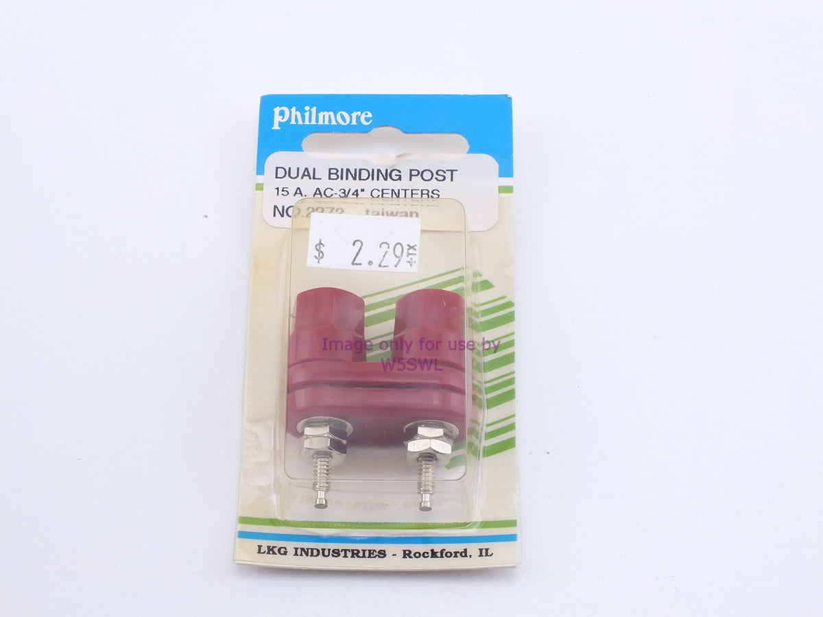 Philmore 2372 Dual Binding Post 15 A. AC-3/4" Centers (bin39) - Dave's Hobby Shop by W5SWL