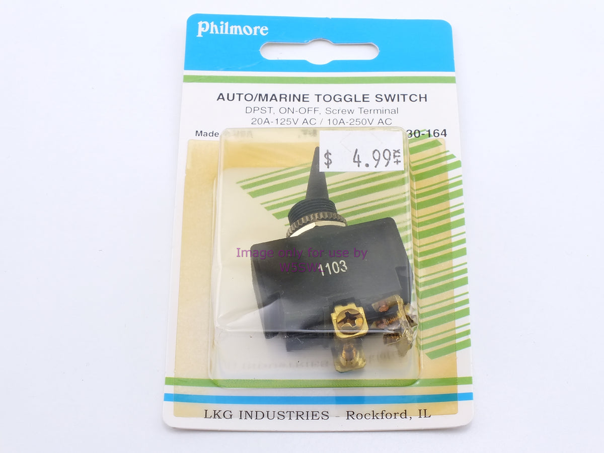 Philmore 30-164 Auto/marine Toggle Switch DPST On-Off Screw 20A 125VAC (bin15) - Dave's Hobby Shop by W5SWL