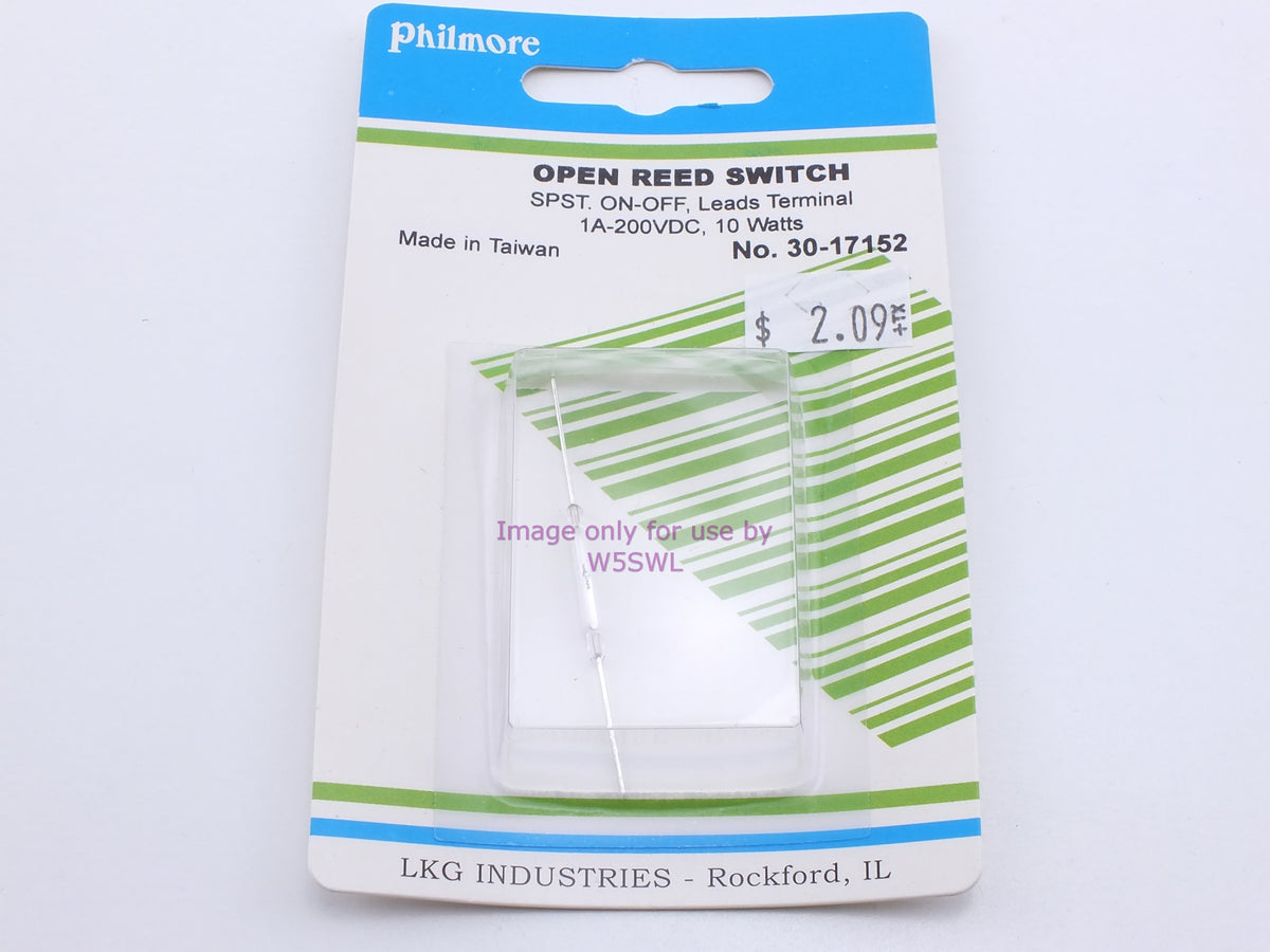 Philmore 30-17152 Open Reed Switch SPST On-Off Leads Terminal 1A-200VDC 10 Watts (bin26) - Dave's Hobby Shop by W5SWL