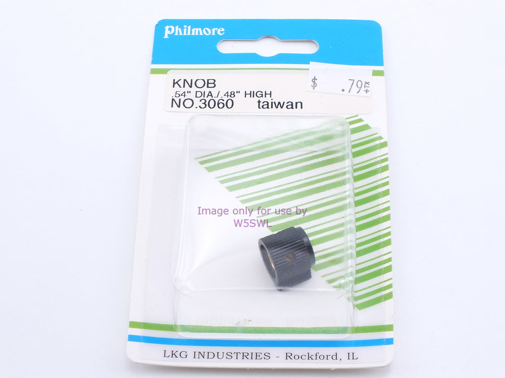 Philmore 3060 Knob .54" Diameter .48" High (bin6) - Dave's Hobby Shop by W5SWL