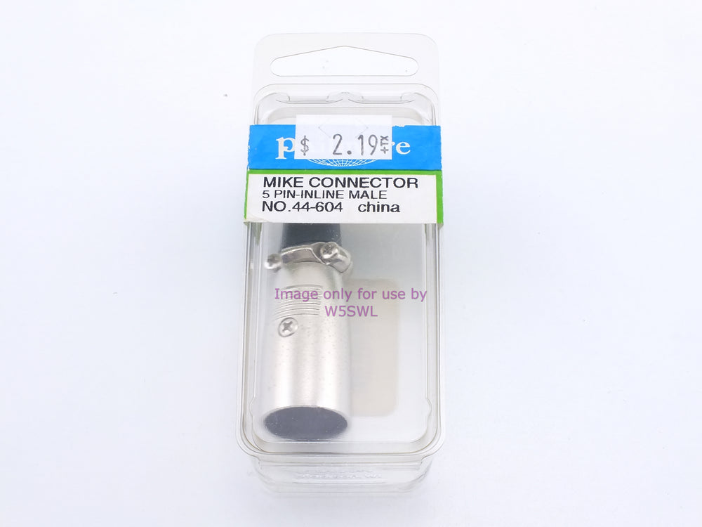 Philmore 44-604 Mike Connector 5 Pin Inline Male (bin2) - Dave's Hobby Shop by W5SWL