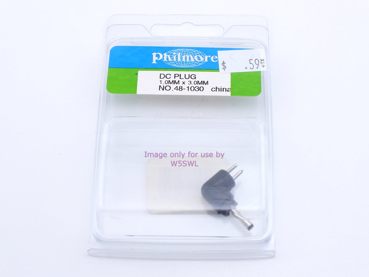 Philmore 48-1030 DC Plug 1.0mm x 3.0mm (Bin3) - Dave's Hobby Shop by W5SWL