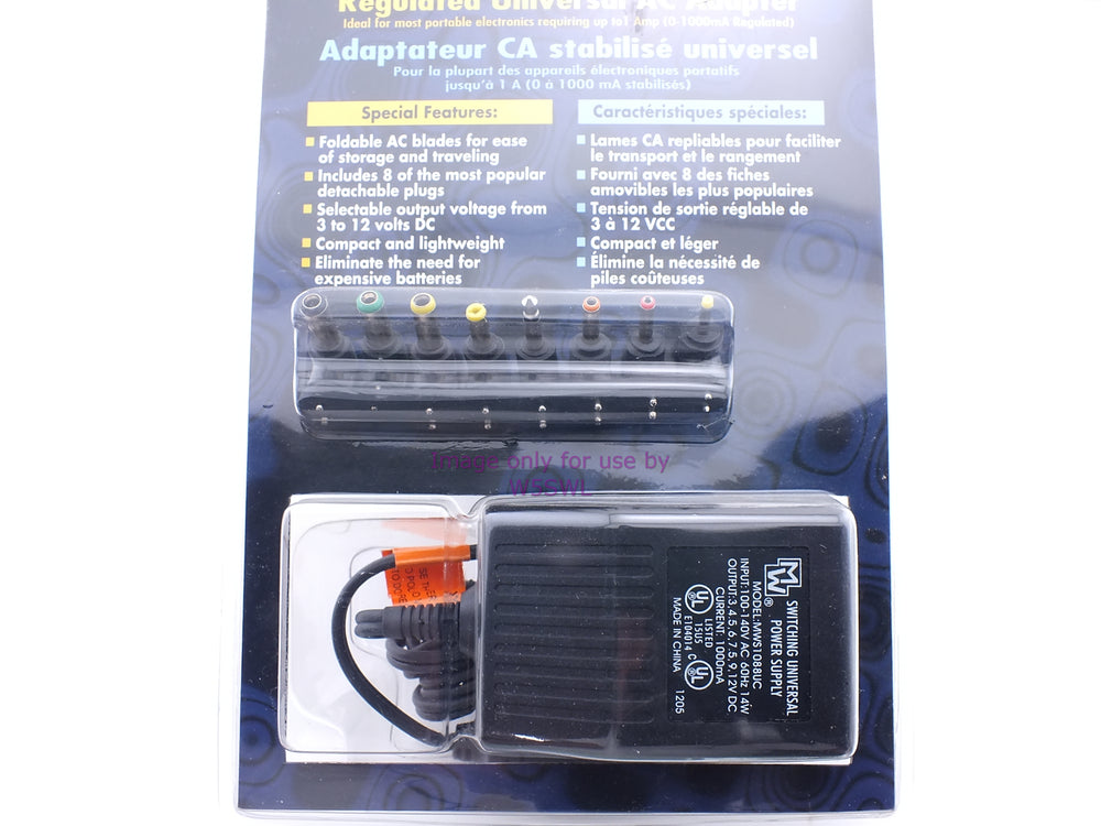 Philmore 48-1088 Regulated Universal AC Adapter to DC 1A (bin10) - Dave's Hobby Shop by W5SWL