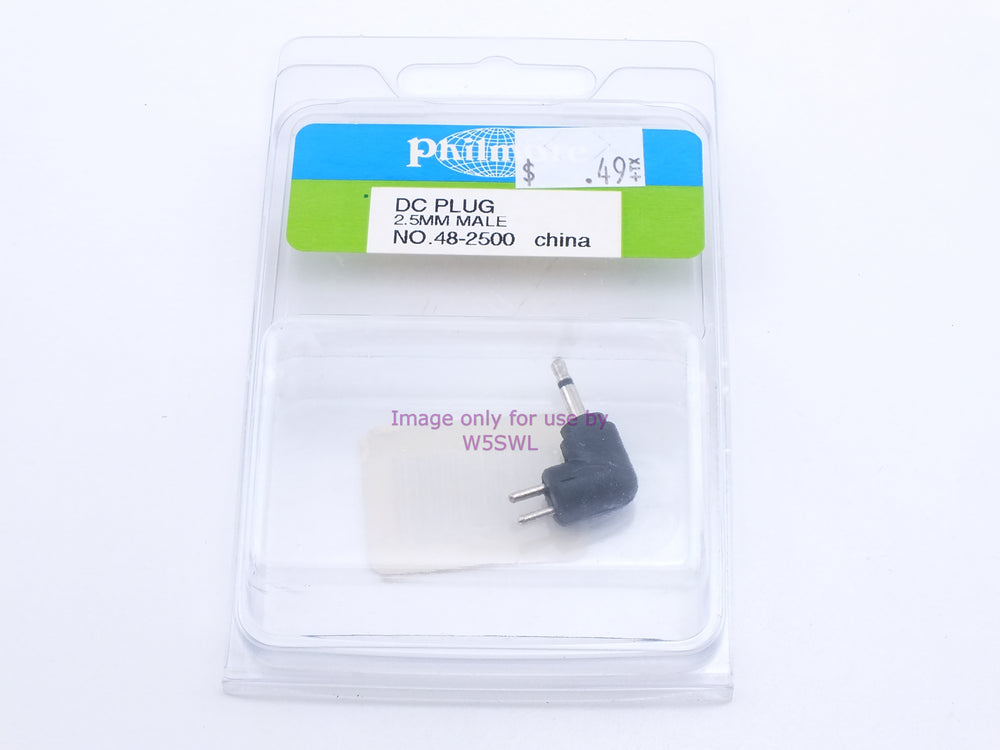 Philmore 48-2500 DC Plug 2.5mm Male (bin3) - Dave's Hobby Shop by W5SWL