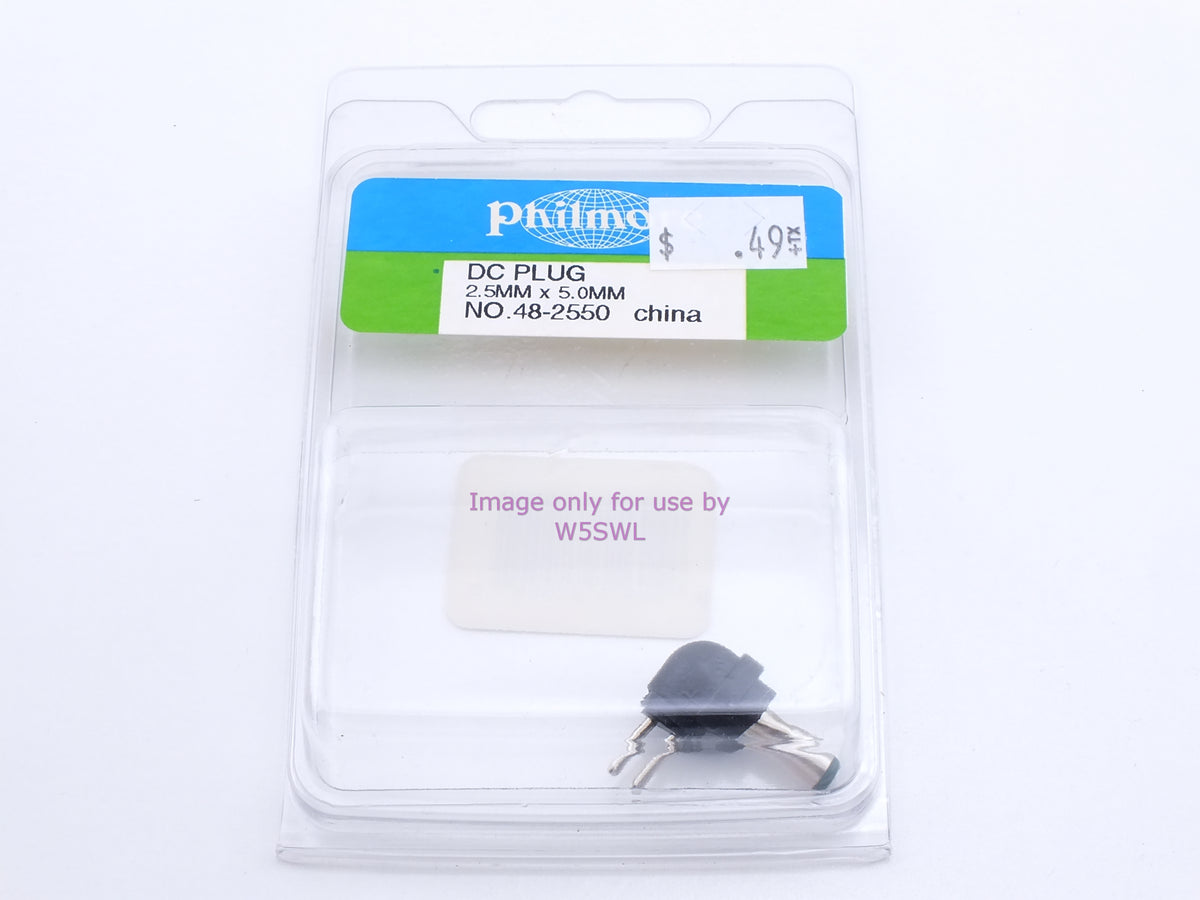 Philmore 48-2550 DC Plug 2.5mm x 5.0mm (bin3) - Dave's Hobby Shop by W5SWL